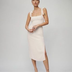 Reformation Besse Dress in Ivory NWOT